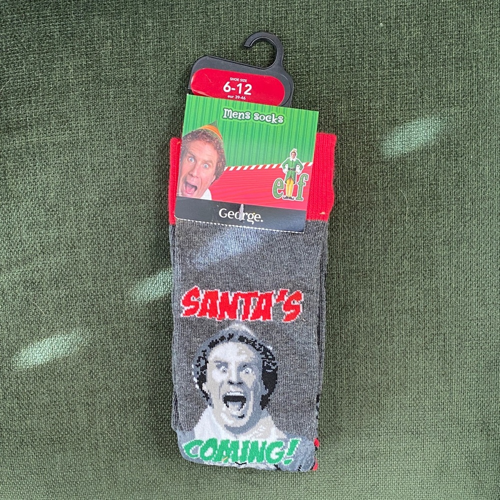 Buddy the Elf Christmas Movie Socks